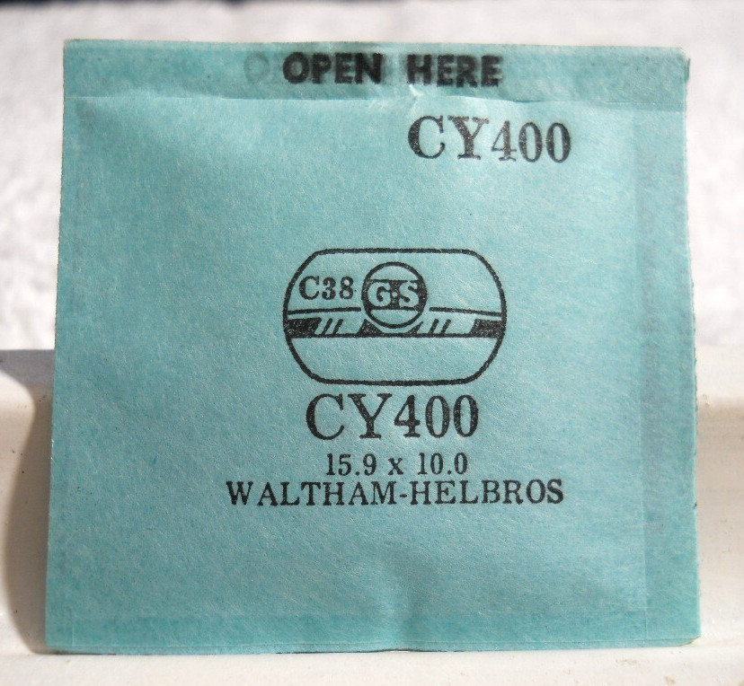 GS CY400 Watch Crystal For Helbros Waltham – 15.9 x 10.0 mm Replacement / Repair