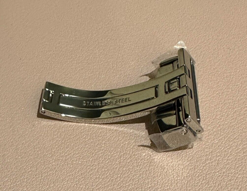 Hirsch Deployant Deployment Buckle Plus Folding Clasp Stainless Steel 22mm