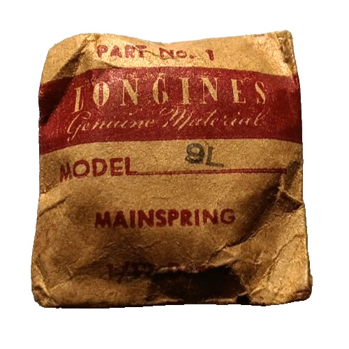 Longines 9L 701 13.56 Mainspring watch part #1