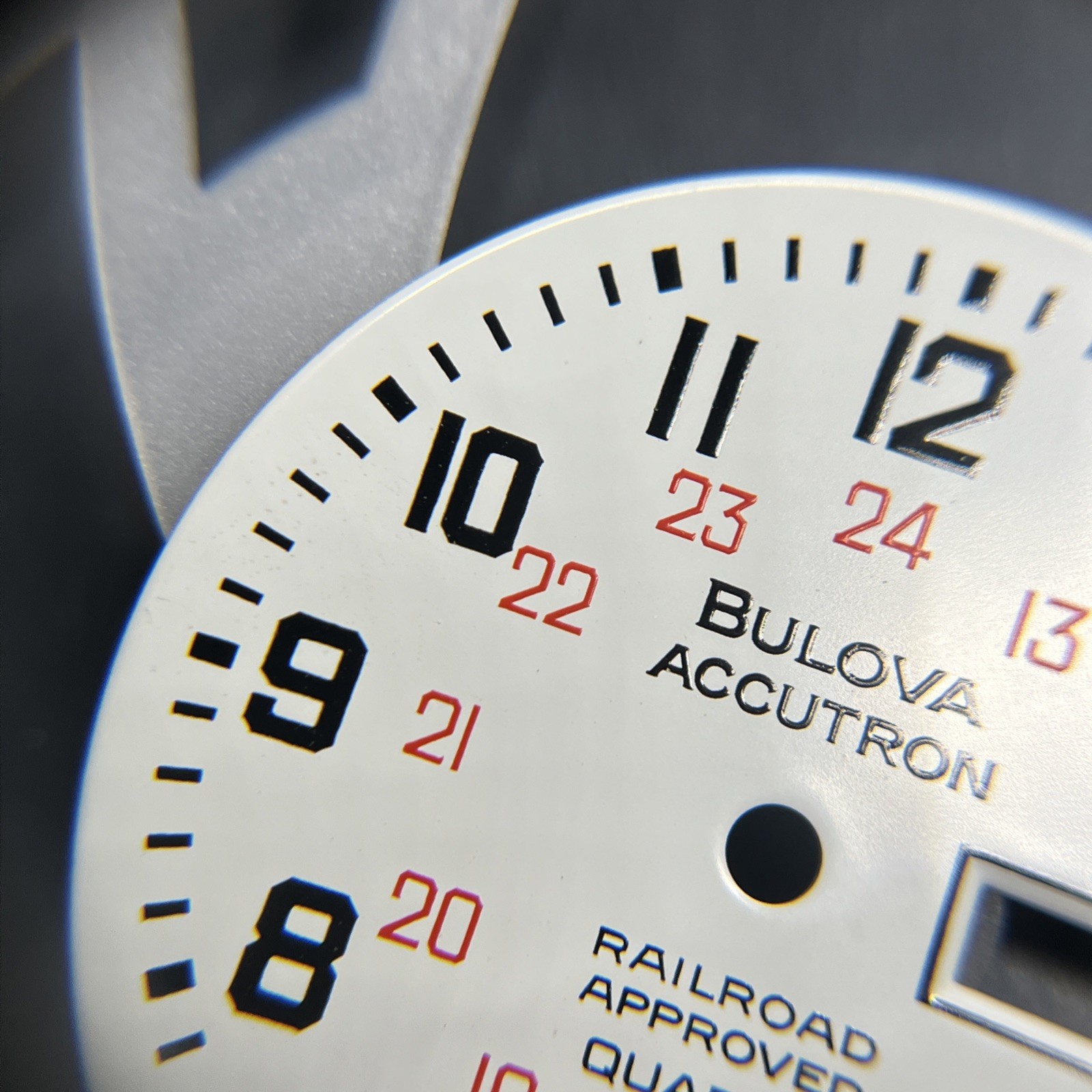 Bulova Accutron Railroad Approved Quartz Day-Date Dial (015)