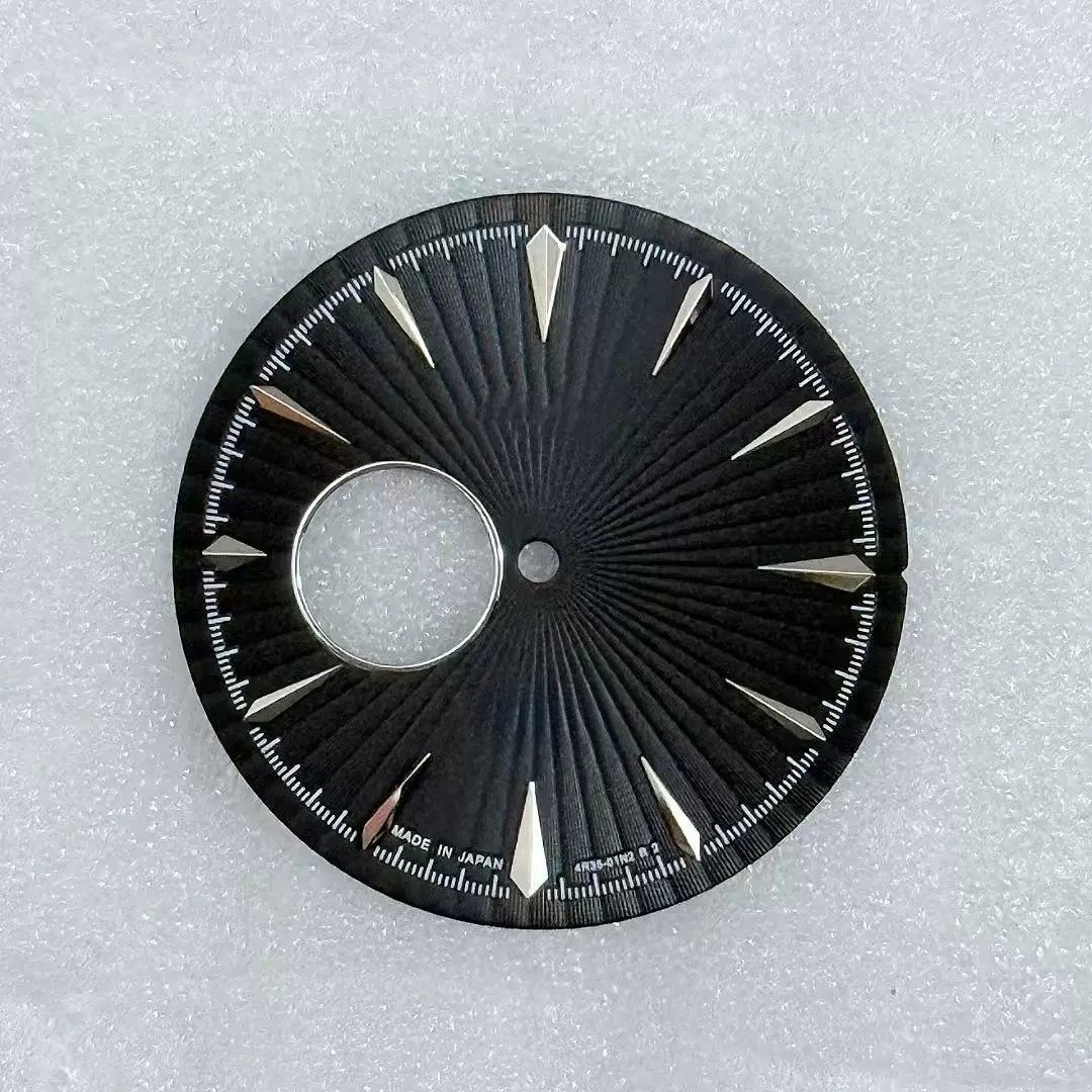35mm Skeleton Watch Dial Open Heart Radiating Pattern Fit Auto Mod