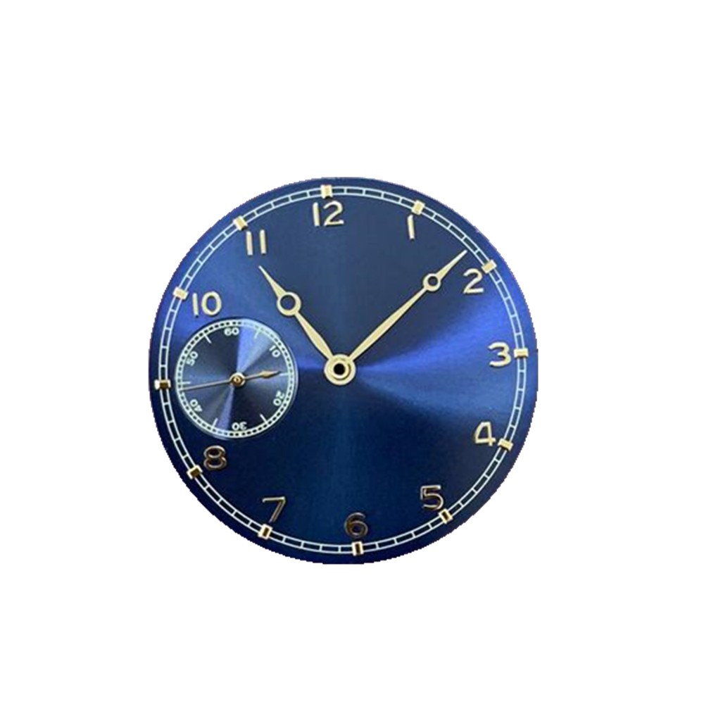 0.4mm Thickness 37mm Watch Dial With Hands For ETA 6497 ST3600 Watch Movement