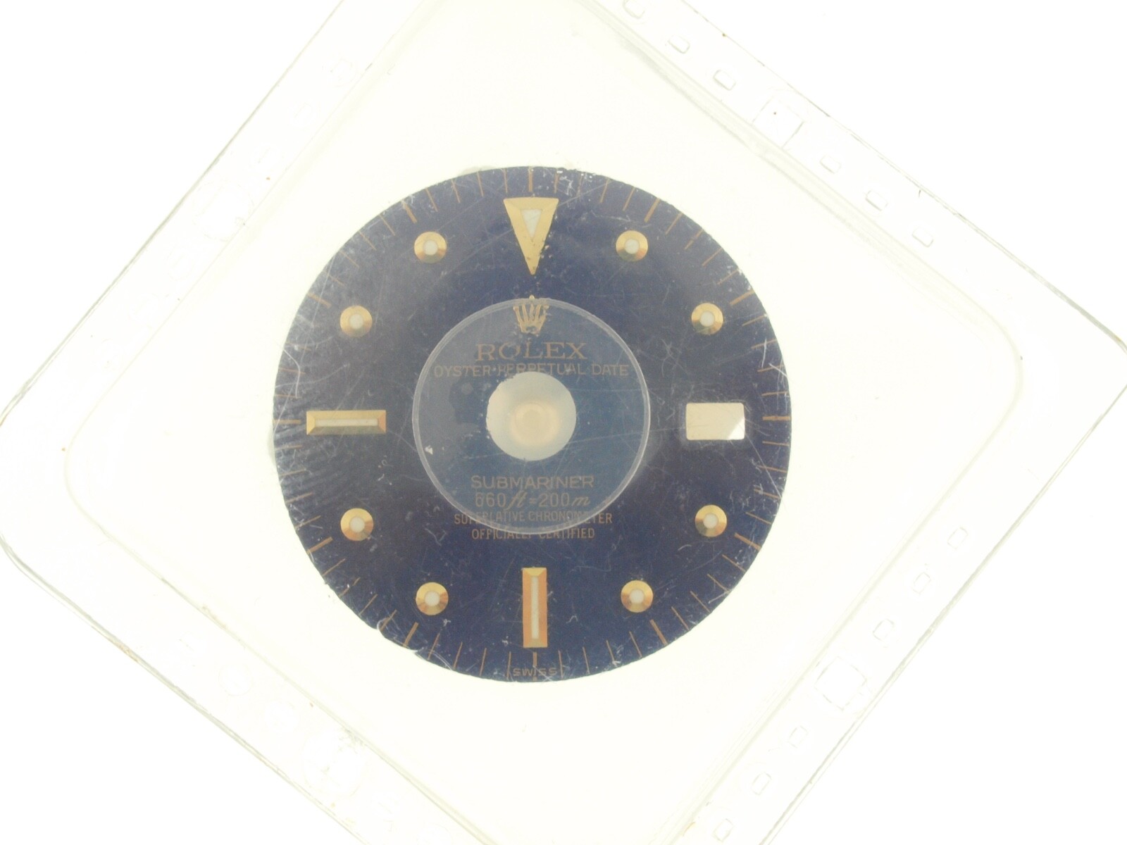Genuine Rolex 1680 Blue Submariner, Cal 1575 Tritium Nipple dial, (60)