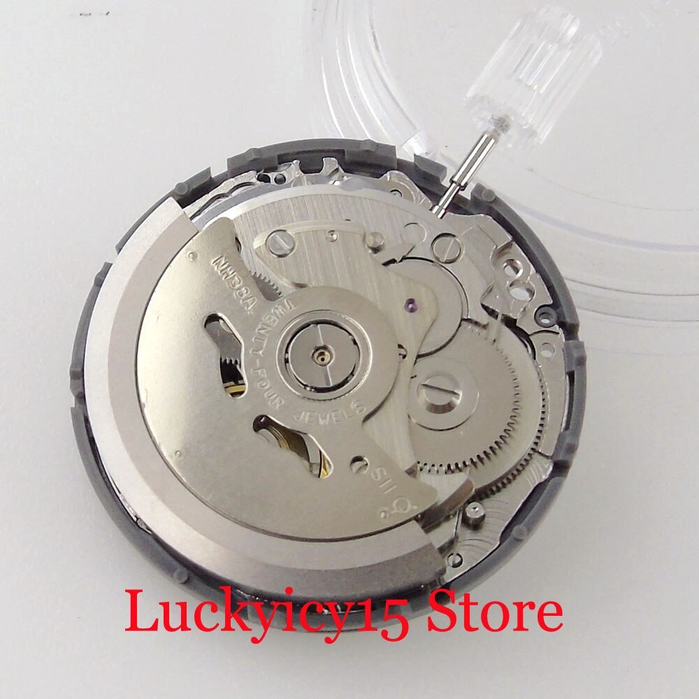 Japan NH38A 24 Jewels Watch Movement 21600BPH Hollow Dial Watch Movement Parts
