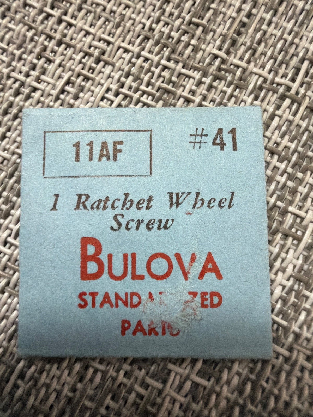 Bulova Watch #41 Ratchet Wheel Screw – Various Calibers W/O Original Package