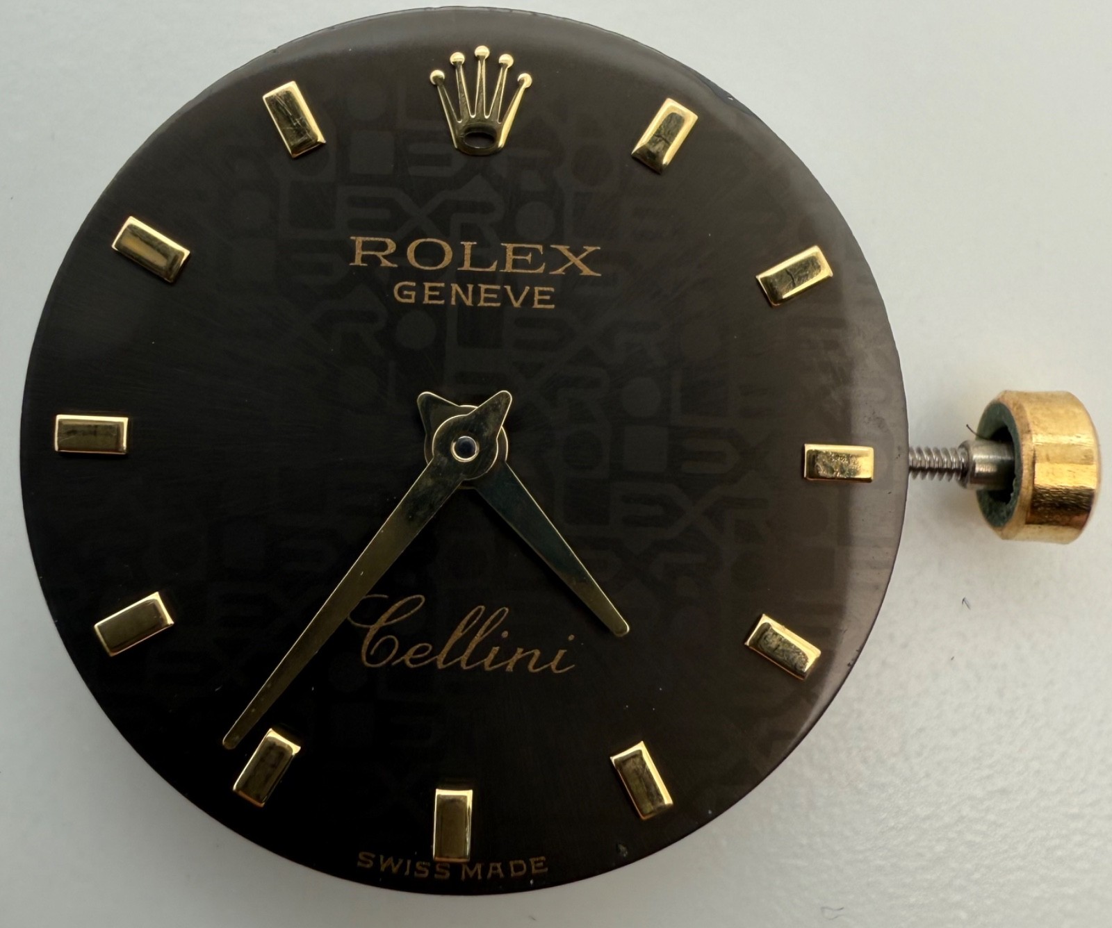 Rolex Cellini Cal.6620 Quartz Watch Head Dial Movement working For Parts OEM