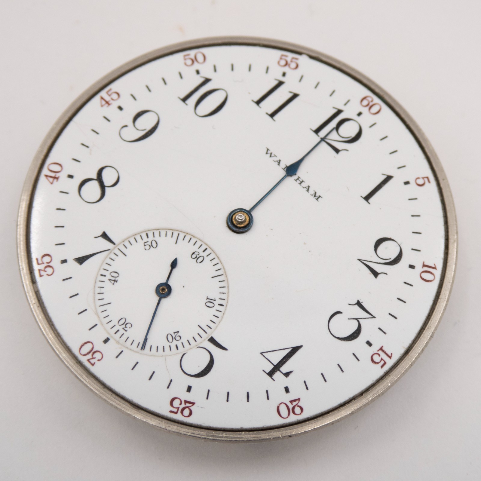 Waltham Grade No. 225 12-Size 17-Jewel Antique Pocket Watch Movement, Runs