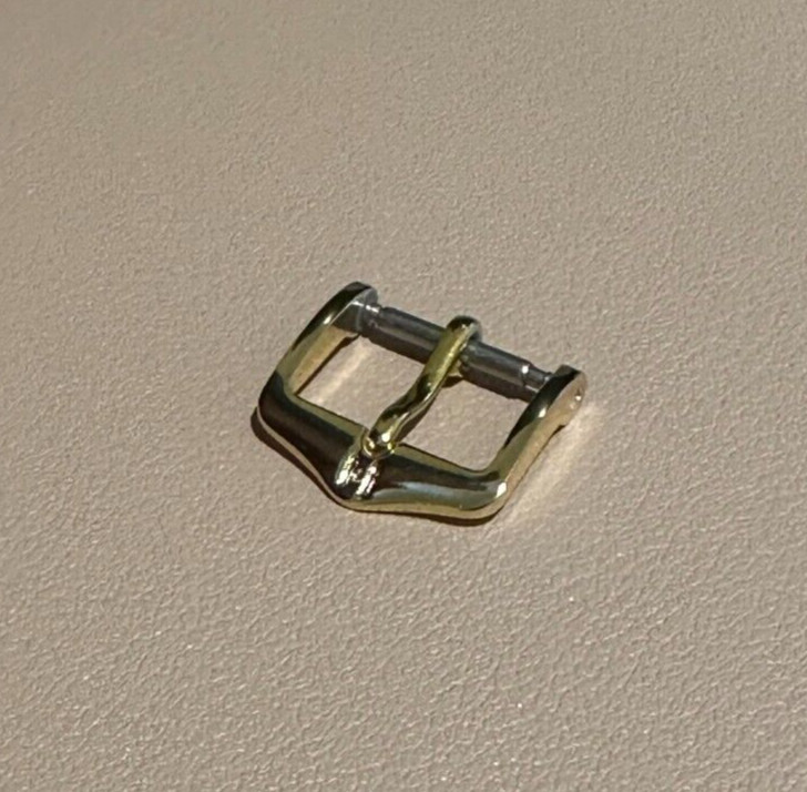 Hirsch Tradition Buckle Clasp Yellow Gold Stainless Steel 14mm BC1030-1-14