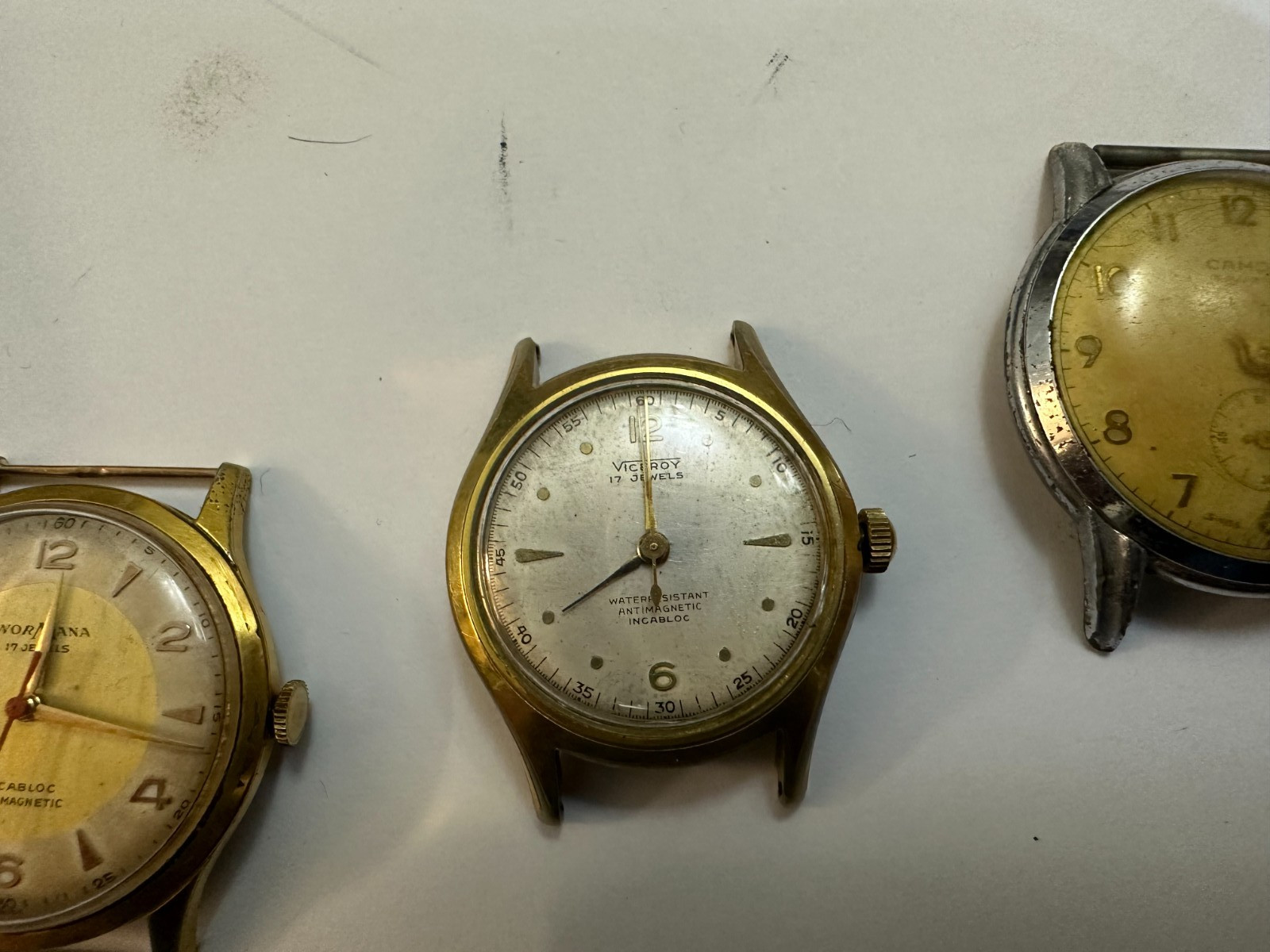 Job lot of 8 watches – Cyra, stevenson bros, normana, viceroy, camos astro 1124