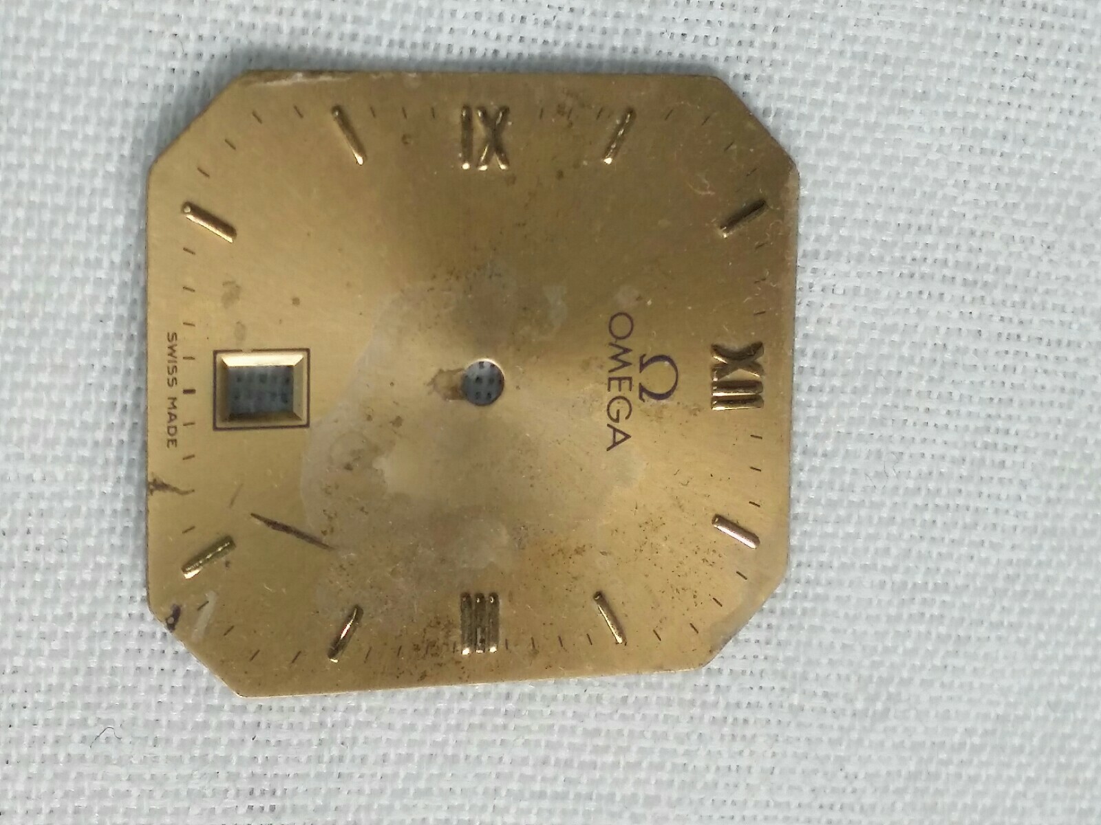 vintage OMEGA 23.9 x 21.4 mm Dial watch parts part swiss made