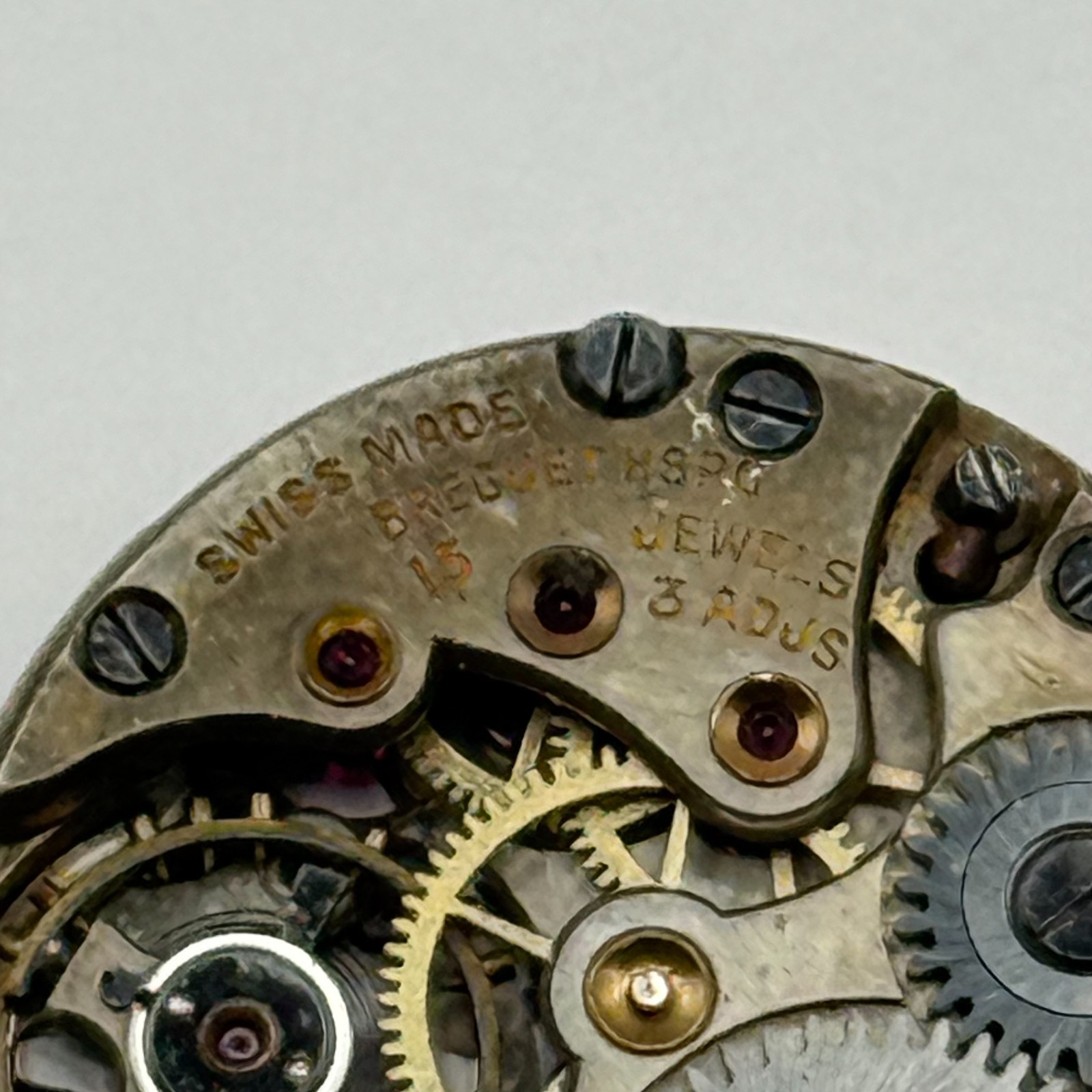 Breguet Hairspring Albion Red 12 Swiss Watch Movement Manual Wind Parts 21.6mm