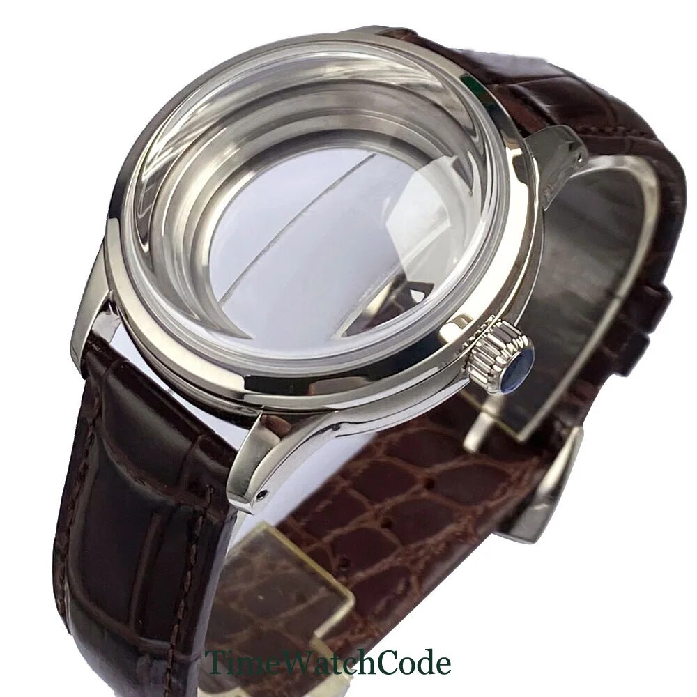 316L Watch Case for NH35 NH38 ETA2824 PT5000 10ATM Domed Sapphire Crystal 40mm