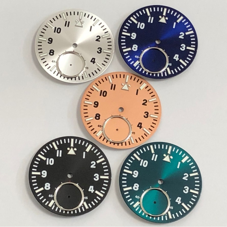 38.8mm Watch Luminous Dial 6 o’clock Subdial for ST3621/ETA6498 Movement