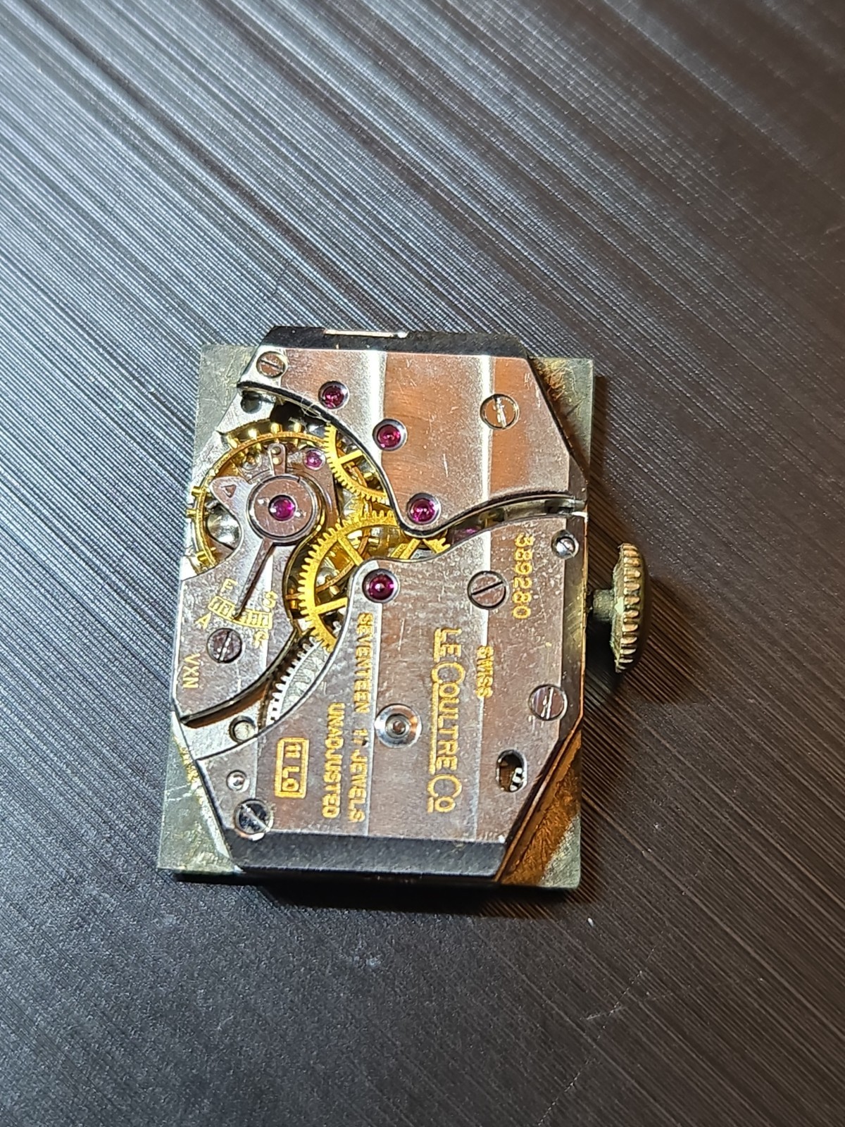 Vintage LeCoultre 11LO 17J Watch Movement Dial Crystal Parts Repair Swiss