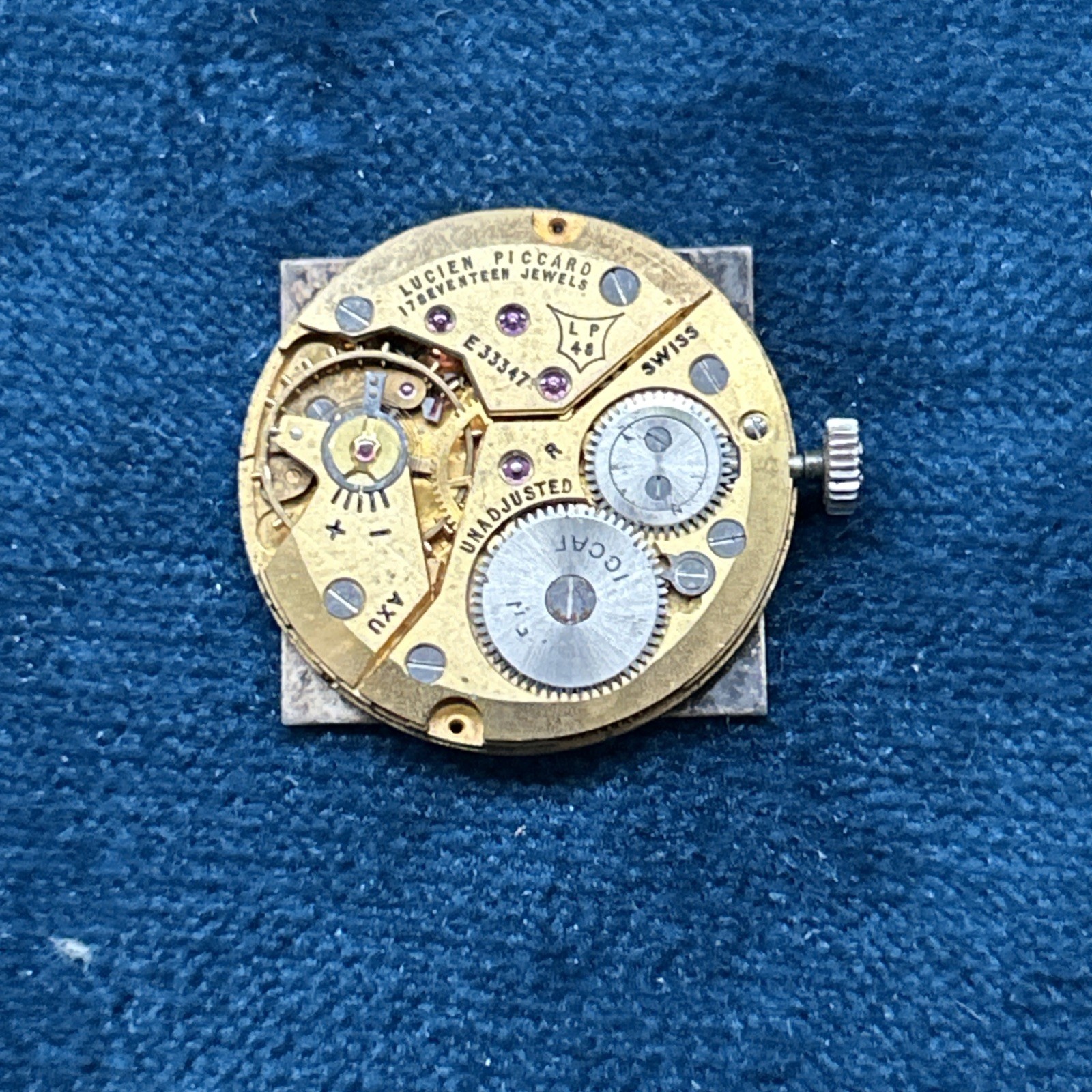 Lucien Picard Mens watch movement for Parts LP 48 17 Jewel