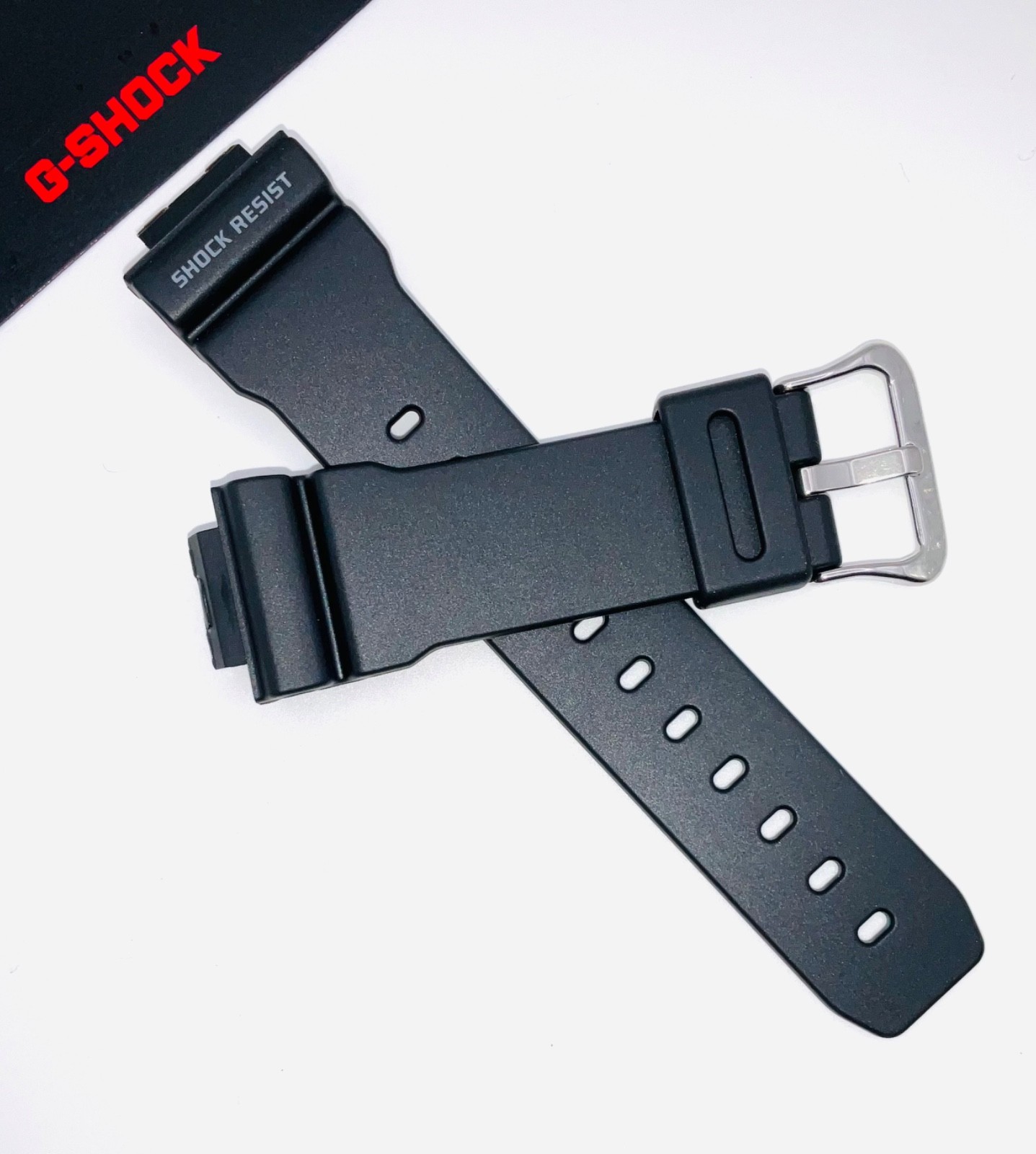 Genuine Casio G-Shock Black Watch Band Strap DW-6900E-1 + Pins