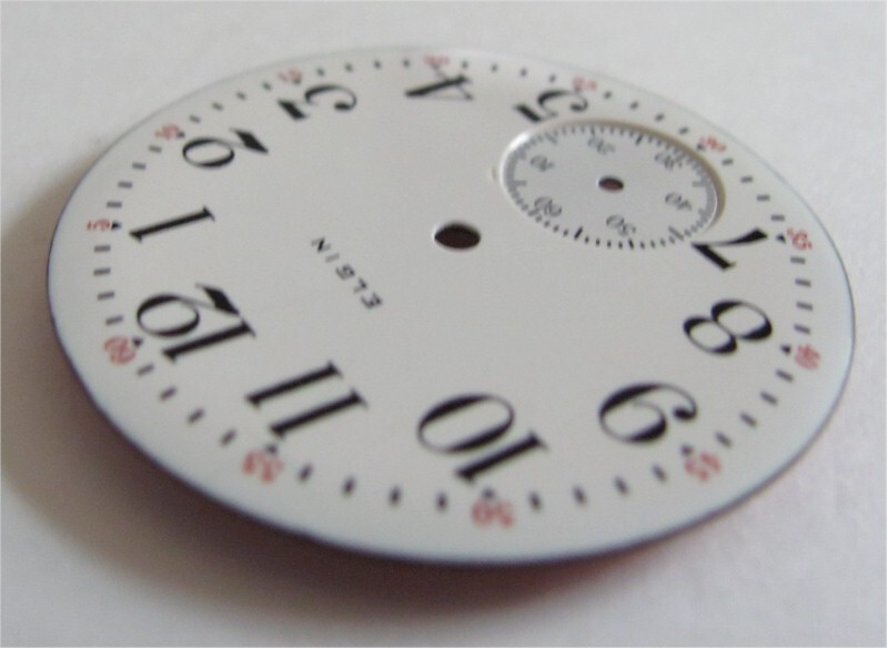 Elgin Pocket Watch Enamel Dial 42.2mm With Sub-second Dial