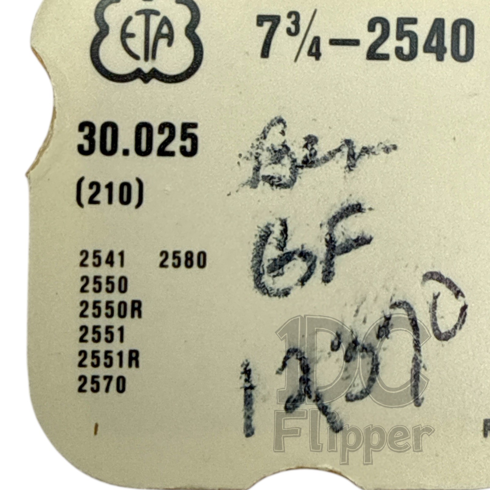 ETA 2540 Third Wheel 210/1201 NOS Felsa 742 Fits Multiple, Read List!