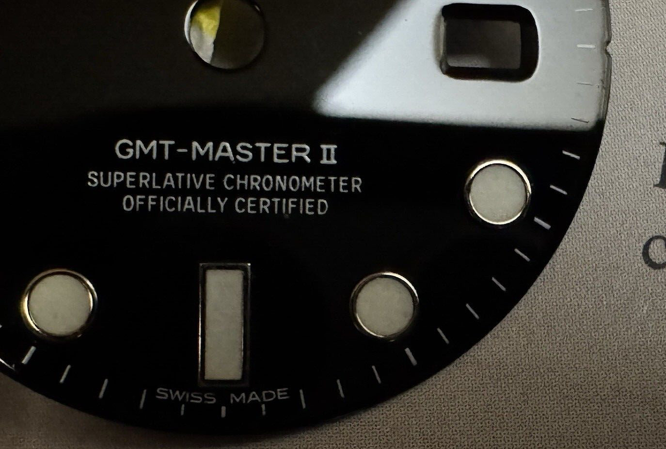 Rolex Dial Black Factory GMT II BLACK REF 126715 Steel Swiss GENUINE EXCELLENT