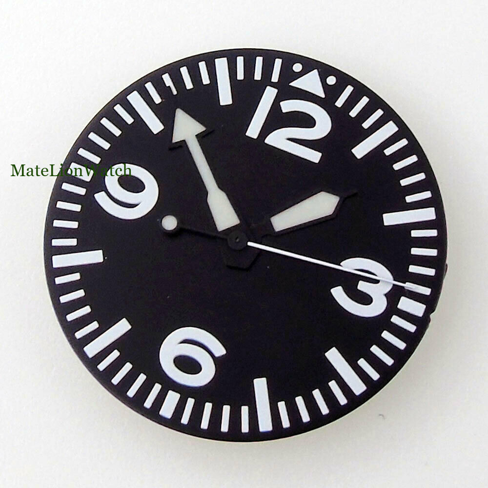 29mm Black Sterile Watch Dial For NH35 NH36 Miyota8215 DG2813 ST1612 Luminous
