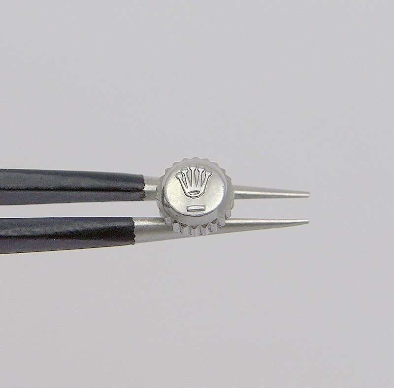 Genuine Rolex 24‑530‑0 Steel 5.3mm Crown • Fits 1675 16750 1002 1500 1625