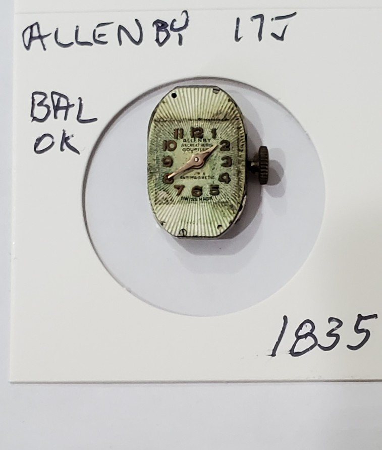 WOMENS ALLENBY 17J WRIST WATCH MOVEMENT #1835
