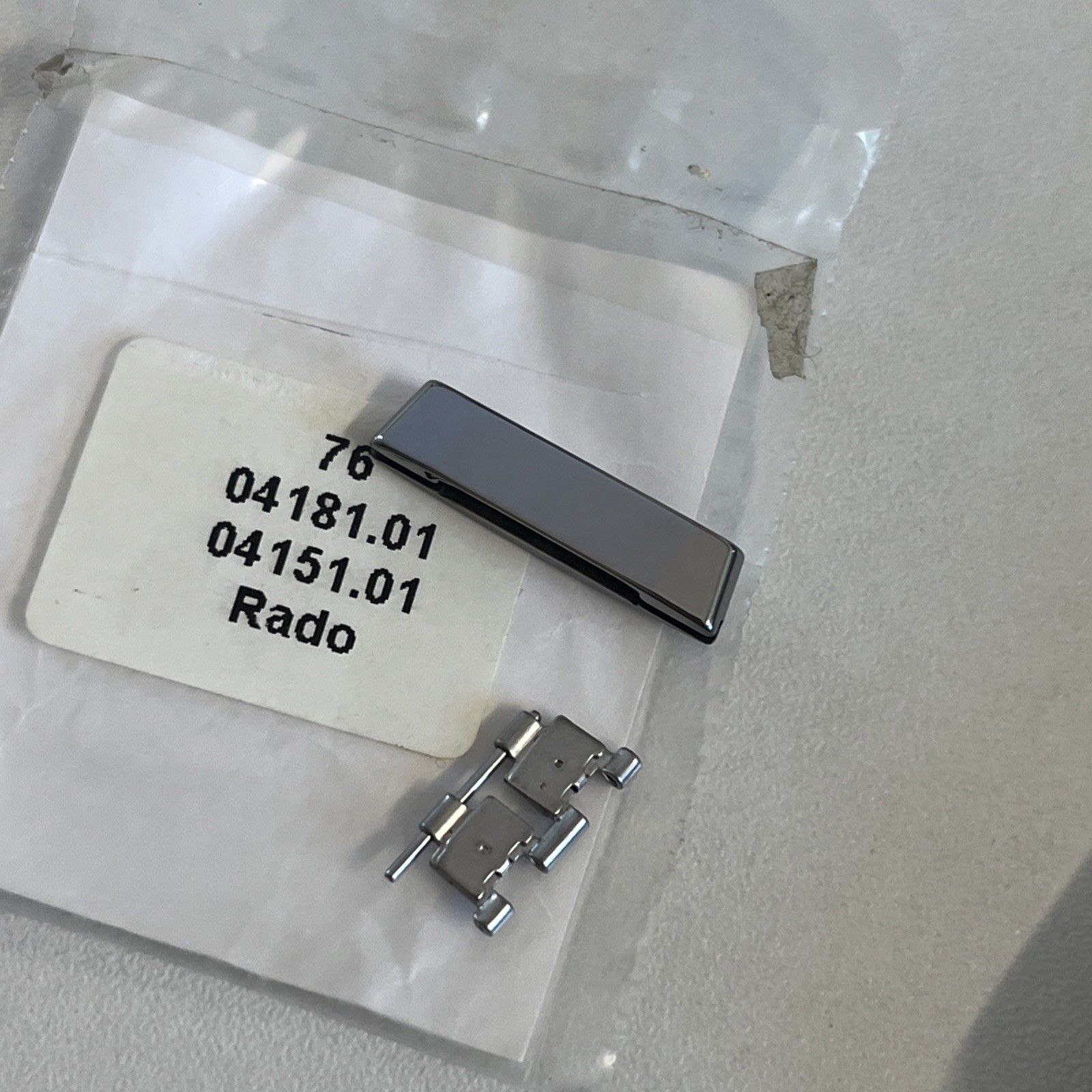 RADO ORIGINAL Watch Link 20mm GREY CERAMIC SINTRA SWISS MADE SEALED OEM