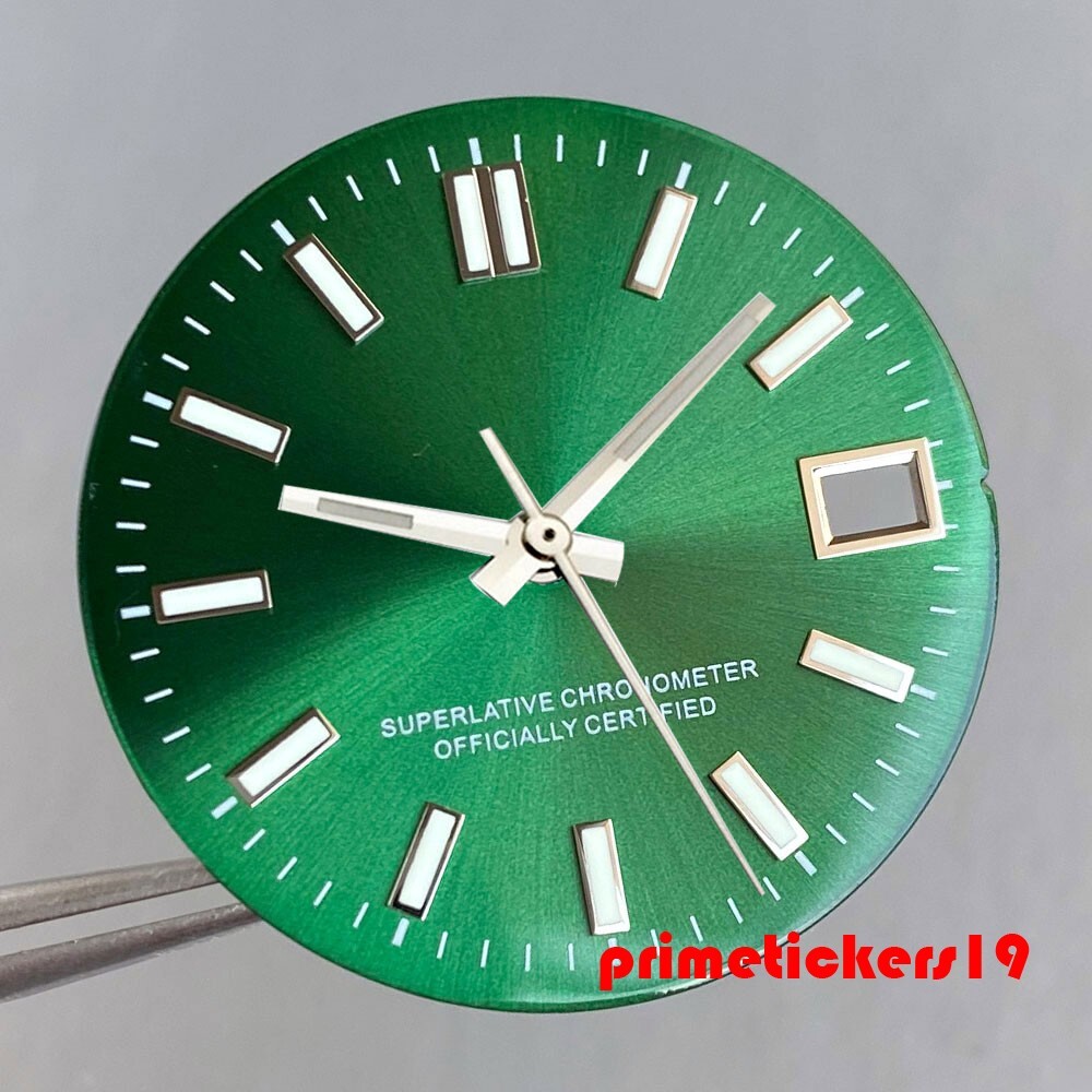 29mm NH35 Automatic Watch Dial+Hands Set Multicolor Face Date Luminous Sterile