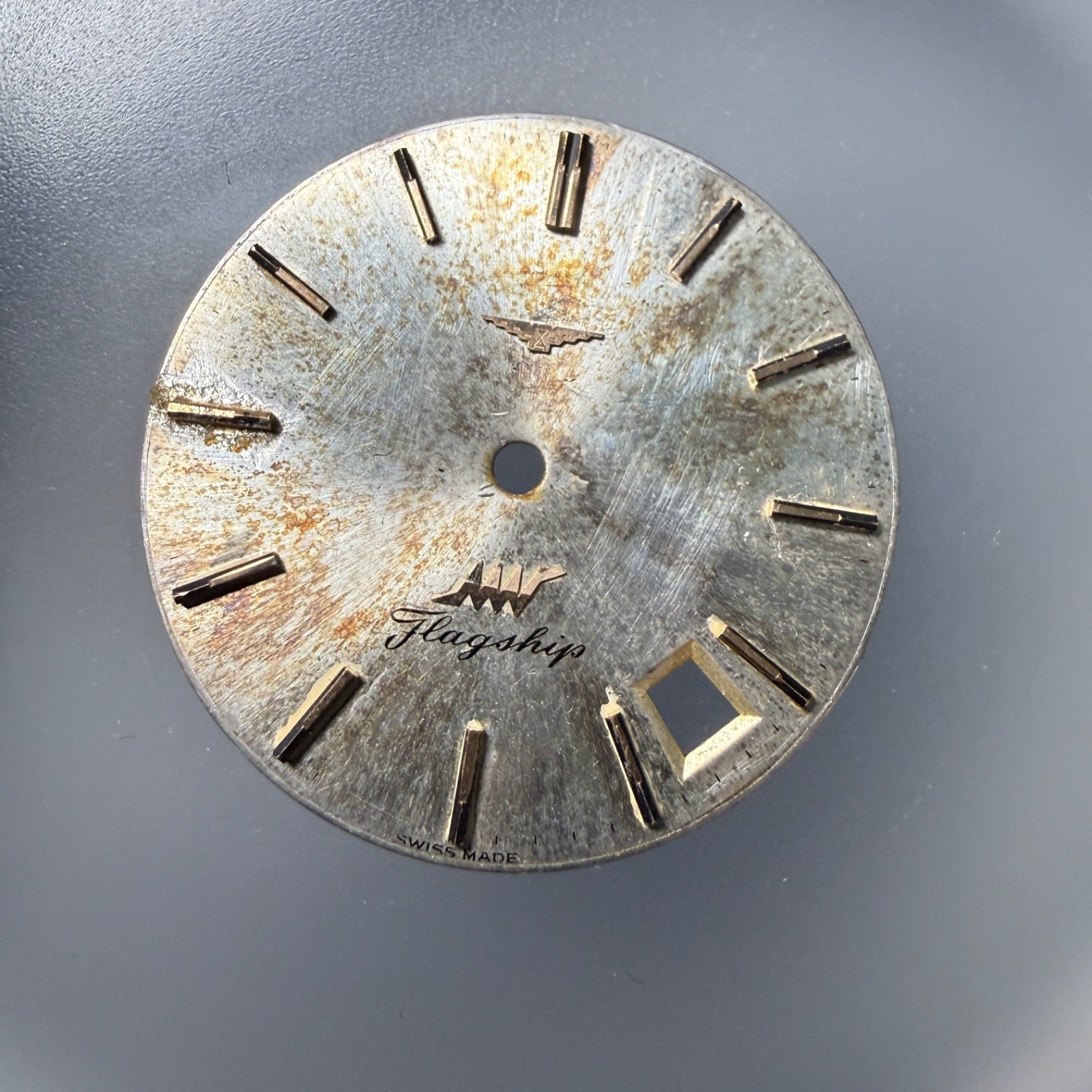 Lot Of Ten Dials For Reprinting: Longines, Perseo, Roamer, Avia, Unver