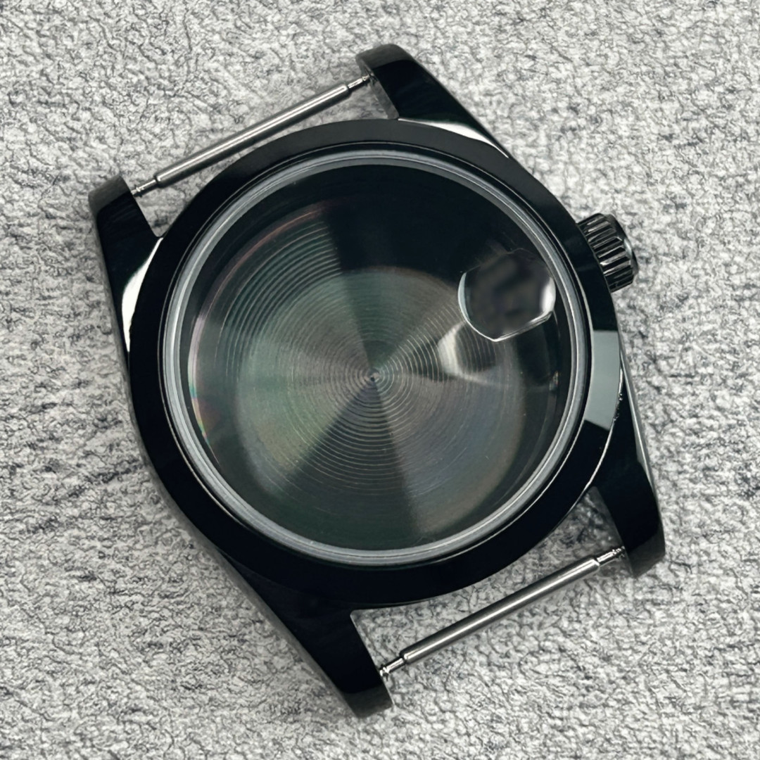 36mm Black stainless steel Watch Case For Nh35 Nh36/38 Movement 28.5mm Dial