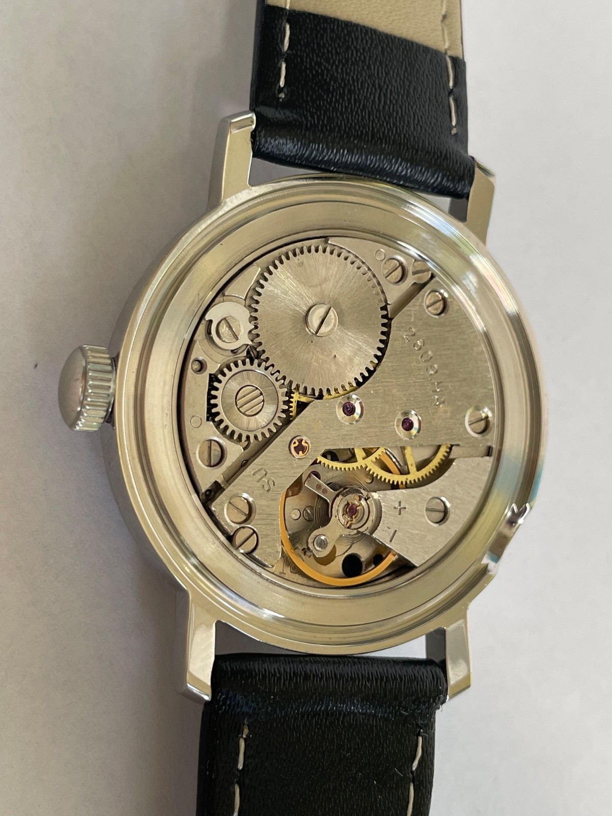 RAKETA KOPERNIK day 2609 H mechanism USSR new case steel mans wristwatch