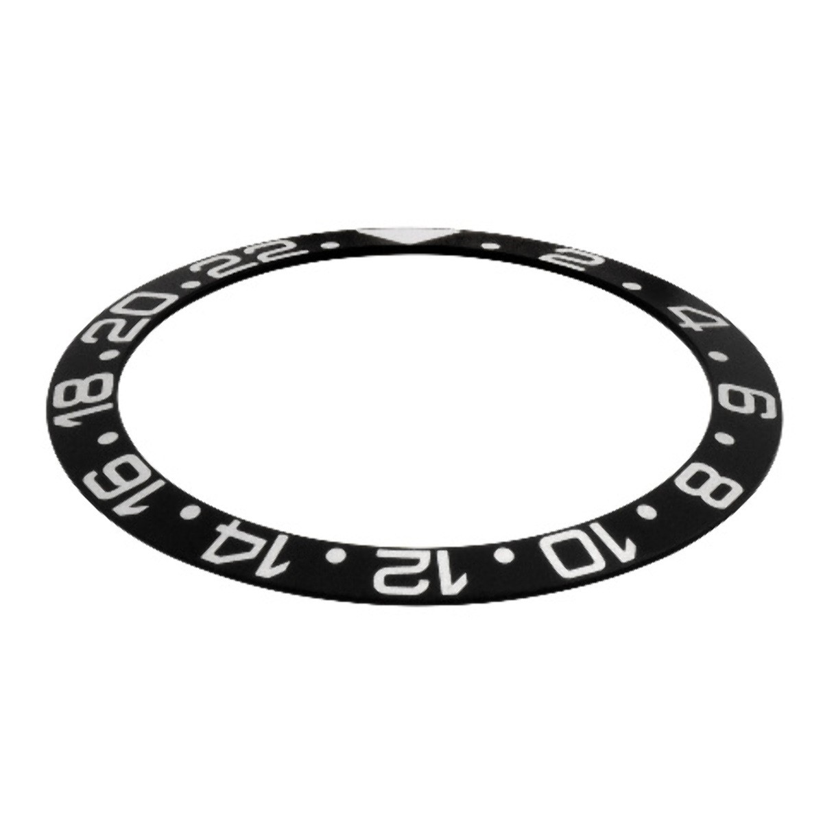 Black Aluminum Replacement Bezel Insert 38mm x 30.70mm Diver Watch