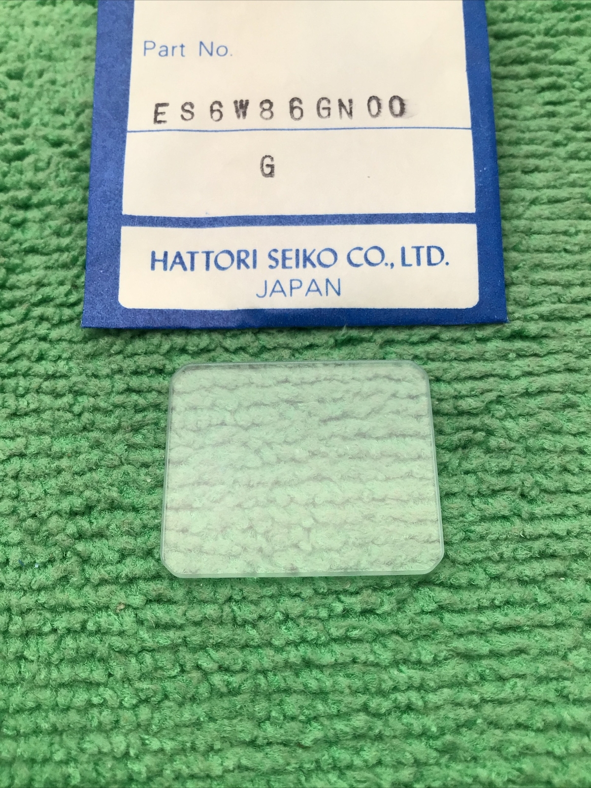 Genuine Seiko ES6W86GN00 G Crystal Watch Part, NOS