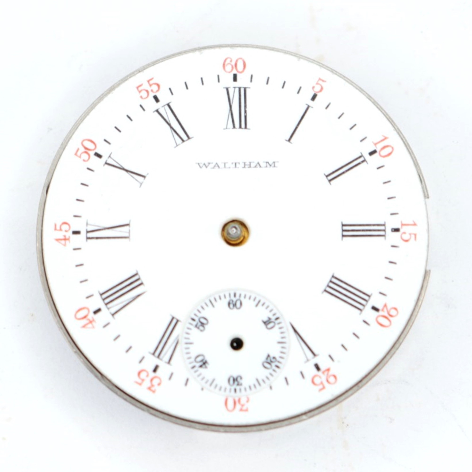 Waltham Pocket Watch Movement 0 Size 7 Jewel Seaside – NA522