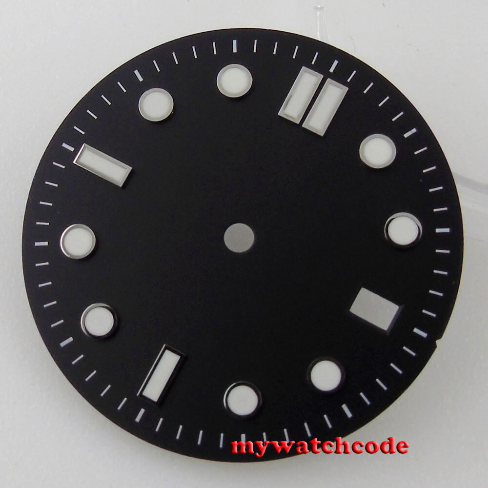 30.9mm blue black white Watch Dial luminous marks for Japan NH35 NH36 Movement