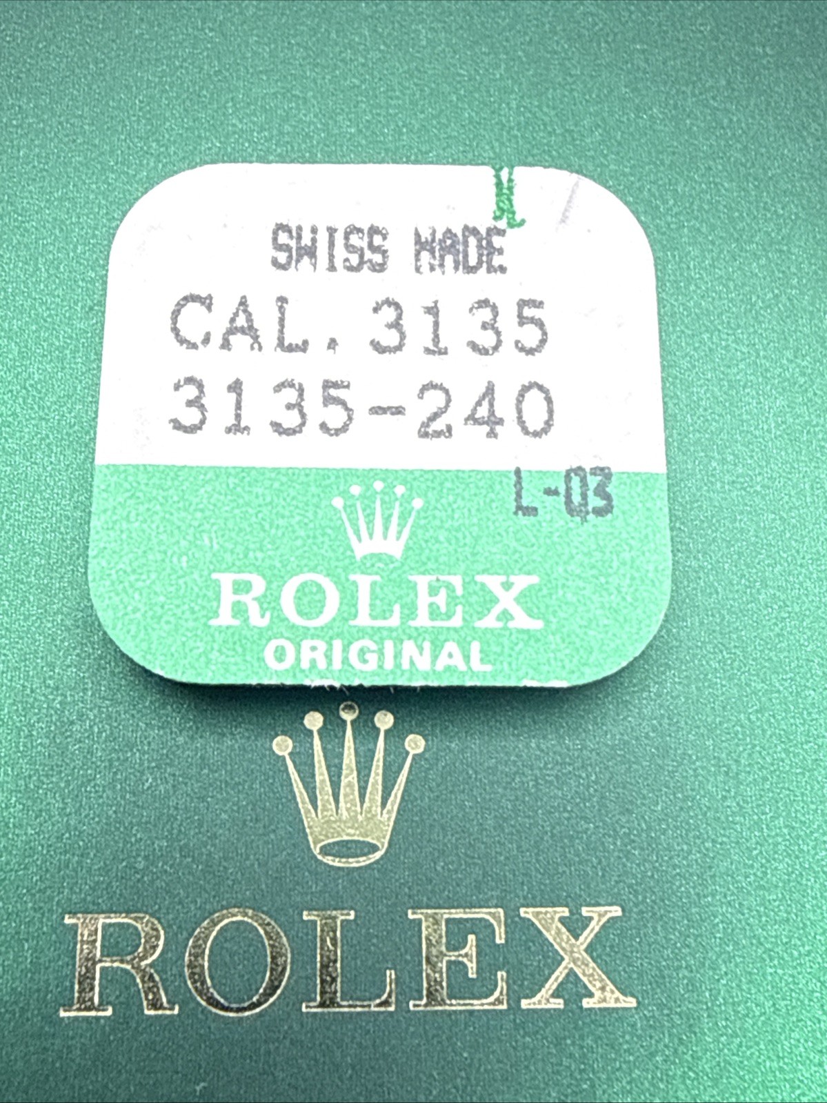 Rolex Calibre 3135 Yoke for Setting Wheel #240 – New Sealed Package