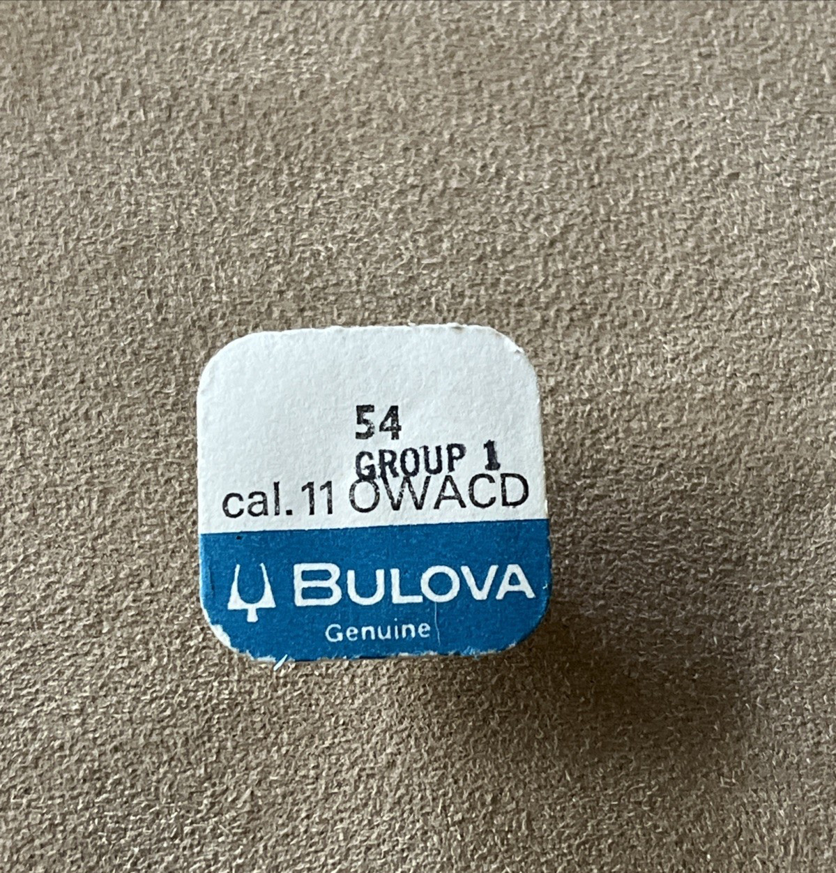 Bulova Watch Part Balance Complete #54 11OWACD Group 1 Genuine Sealed