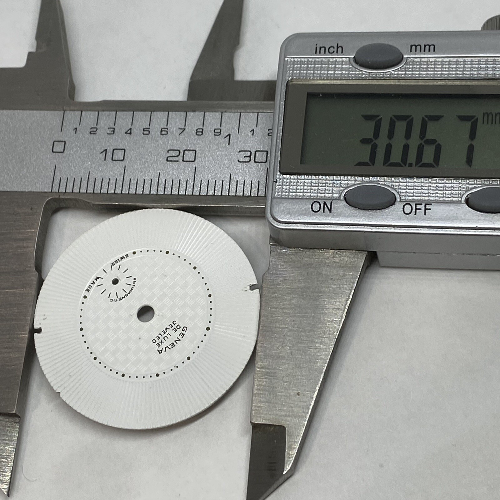 Watch Dial For Brac Cal. 184 Small Seconds Mechanical Movement White