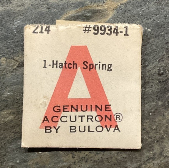 Bulova Accutron 214 Watch Repair Part # 9934-1 Battery Hatch Spring – WP2-01