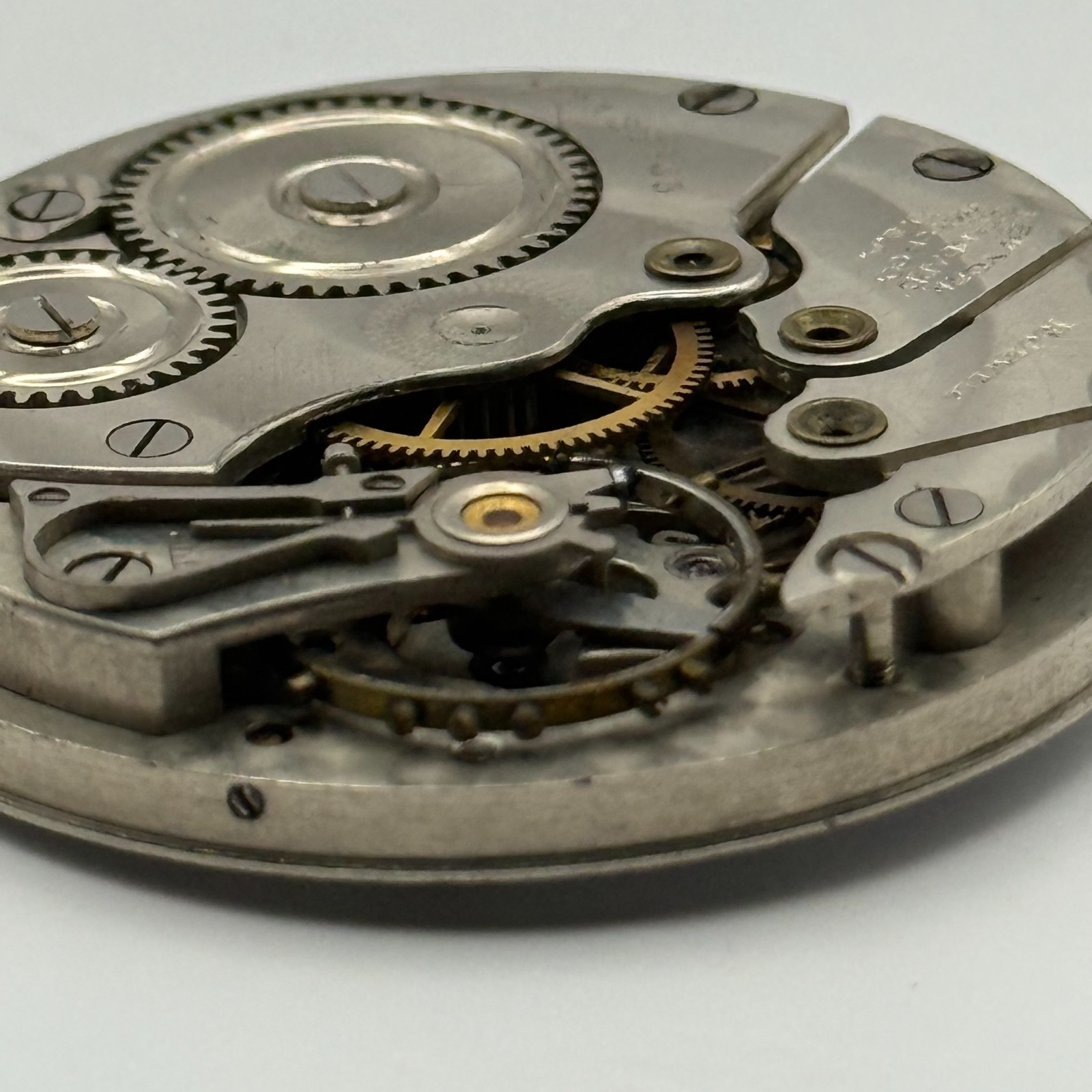 New York Standard Pocket Watch Movement USA Watch Co 15J Sub Seconds Parts 36mm