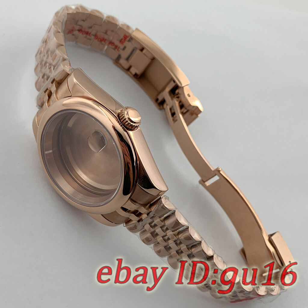 36mm/40mm NH35 NH36 ETA 2824/2836 Miyota 8215 Rose gold Jubilee strap Watch case