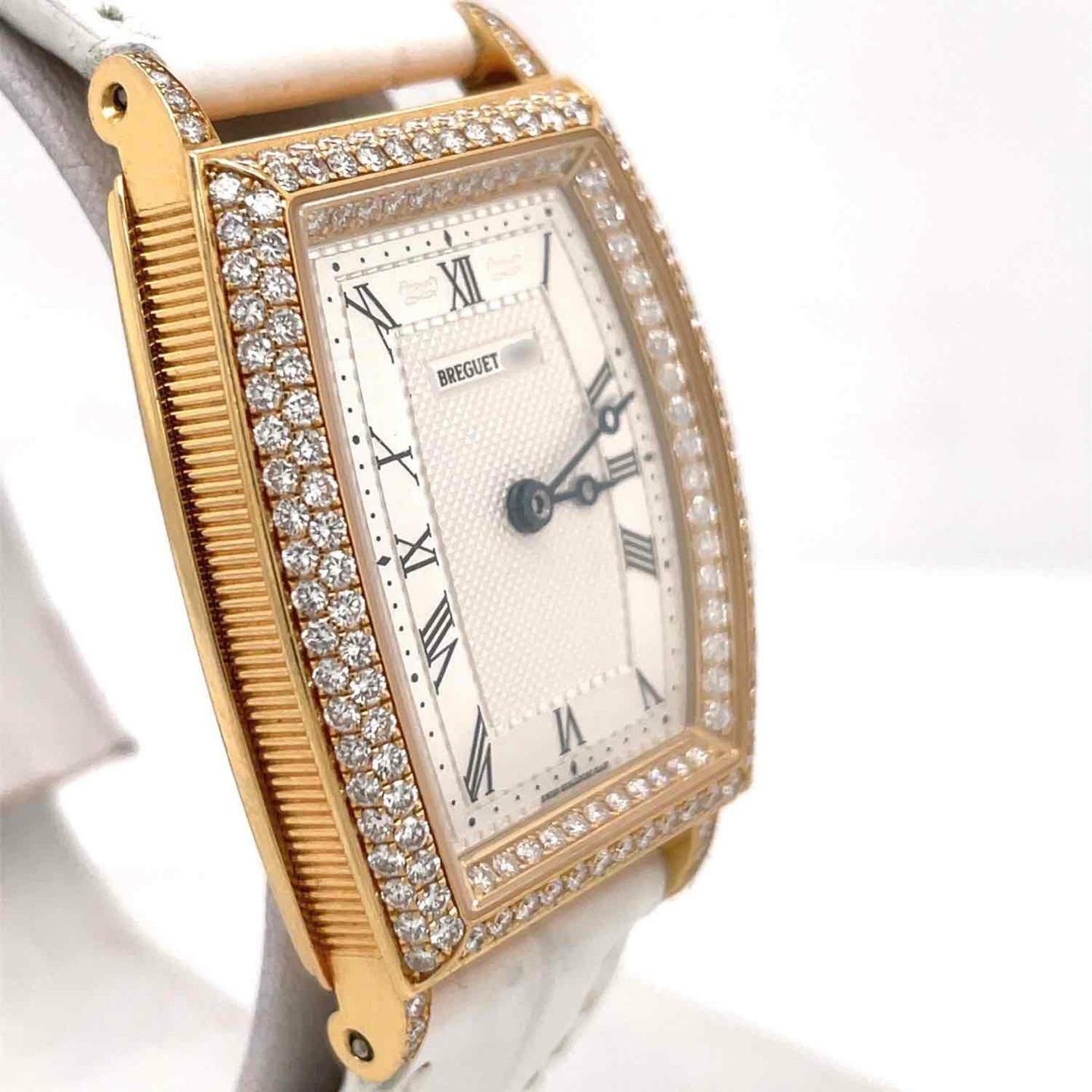 Breguet Heritage Automatic 25 mm 18k Yellow Gold Diamond Bezel Ladies Watch 8671