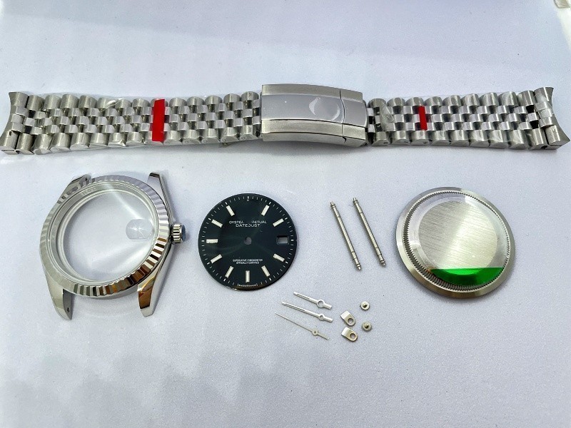 For ETA 2824 Movement After-sales accessories DIY 36mm Stainless Watch case kit
