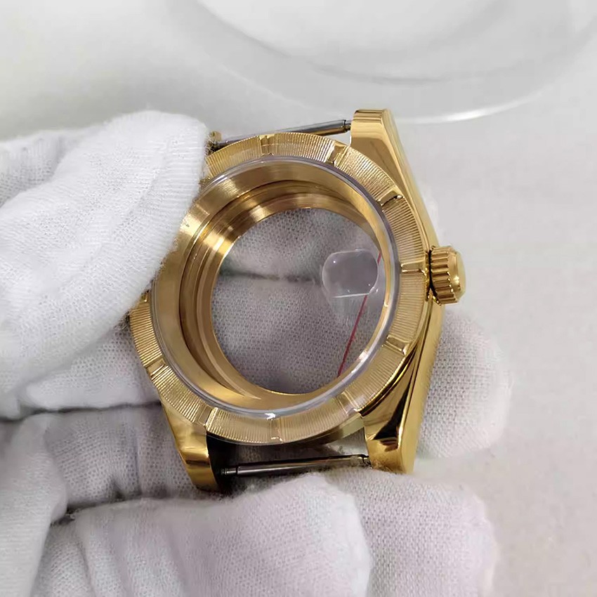 39MM Sapphire Crystal Watch Case See-Through Back for NH35/NH36/4R Movement