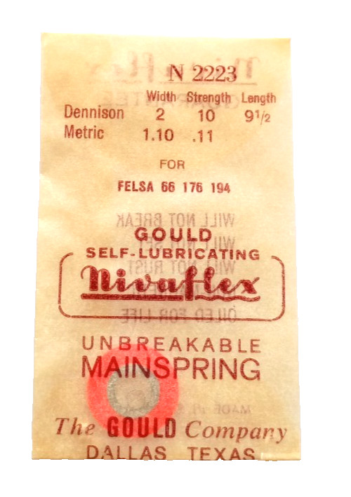 Felsa 55 175 194 Mainspring watch part ALLOY