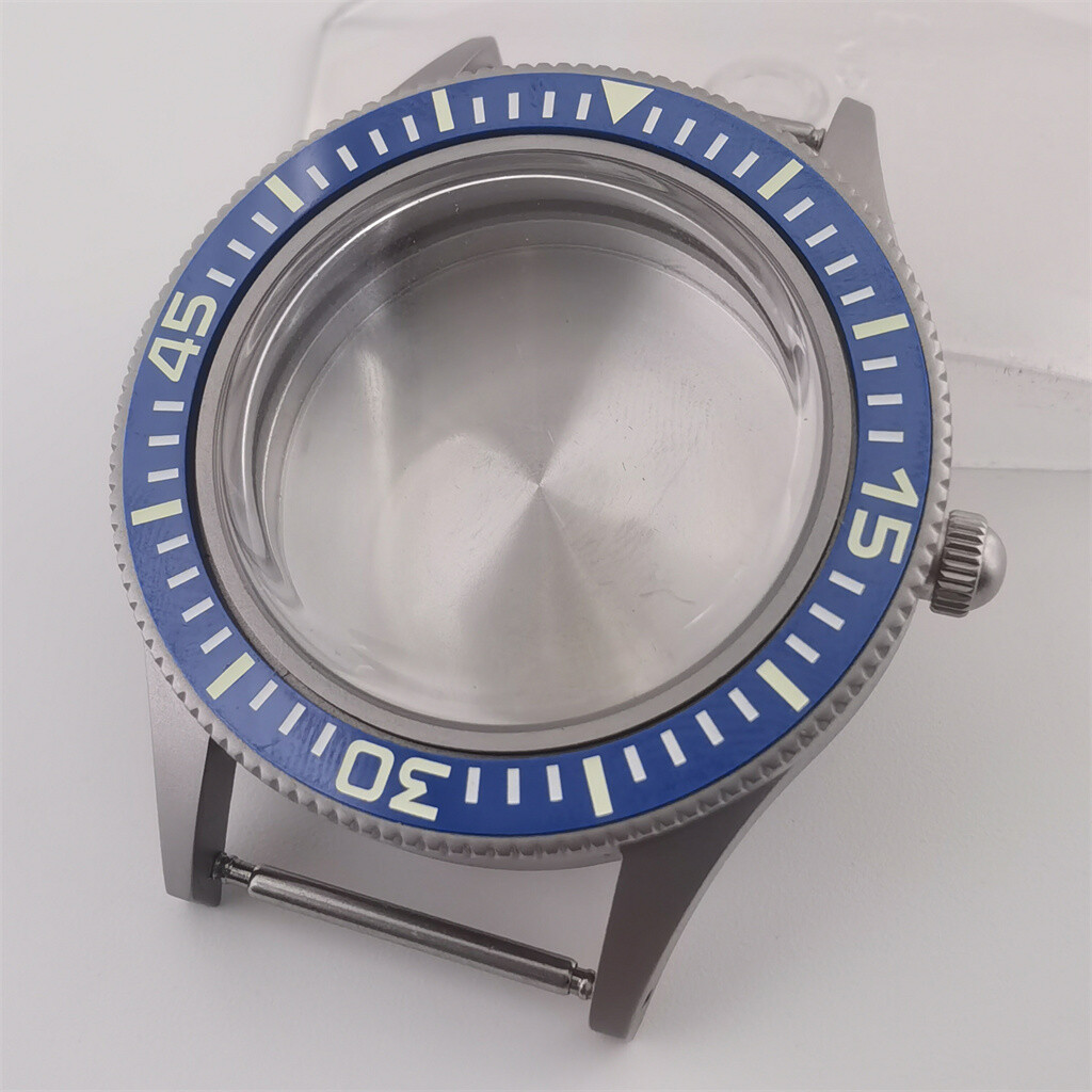 40mm Luminous bezel Frosted brushed Watch Case Fit NH34 NH35 NH36 Movement