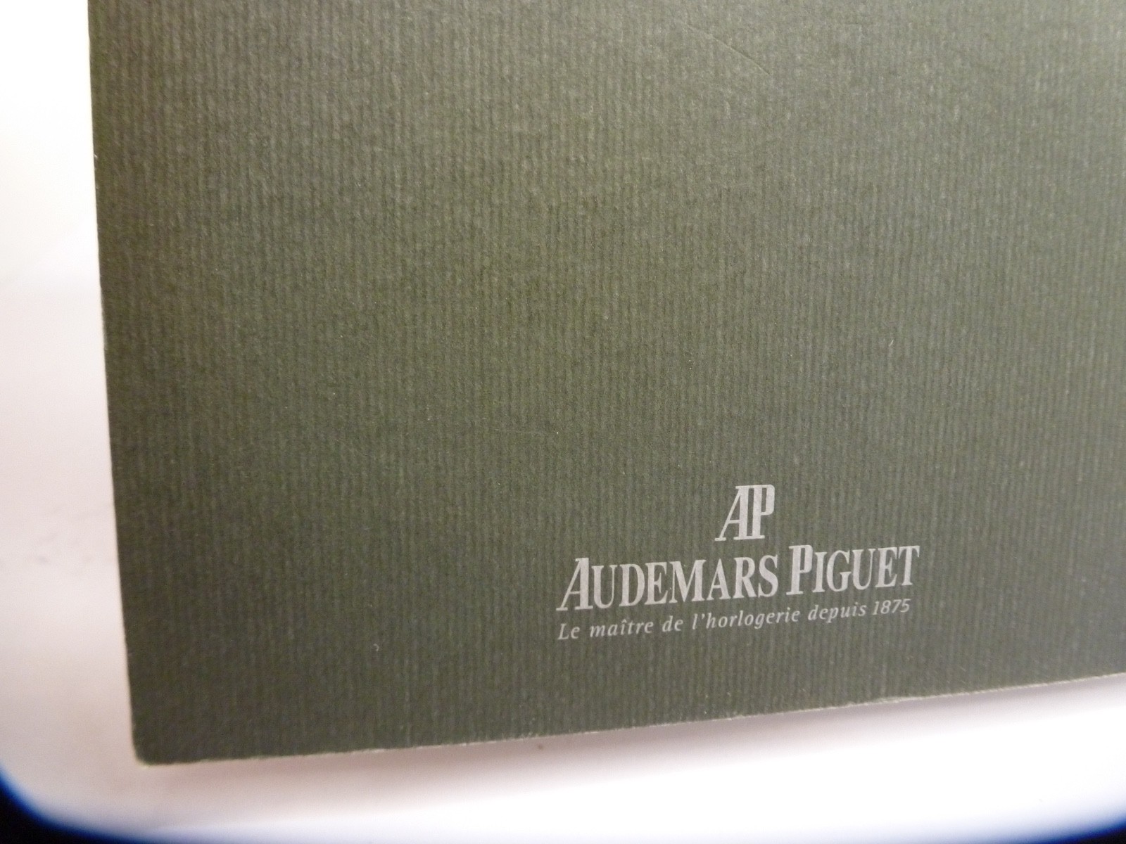 AUDEMARS PIGUET Certificat De Granite Warranty And Authentication 15310PT 3120