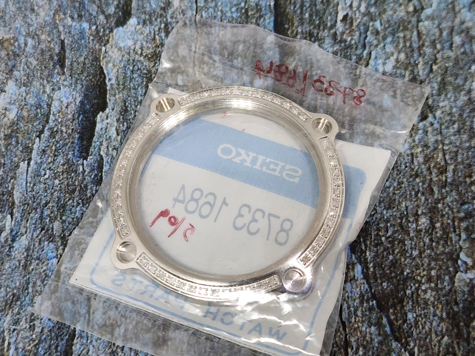 Rare Nos ORIGINAL SEIKO BEZEL DIVER PARTS 8733 1684 Sportura Seiko 7T92-0JA0