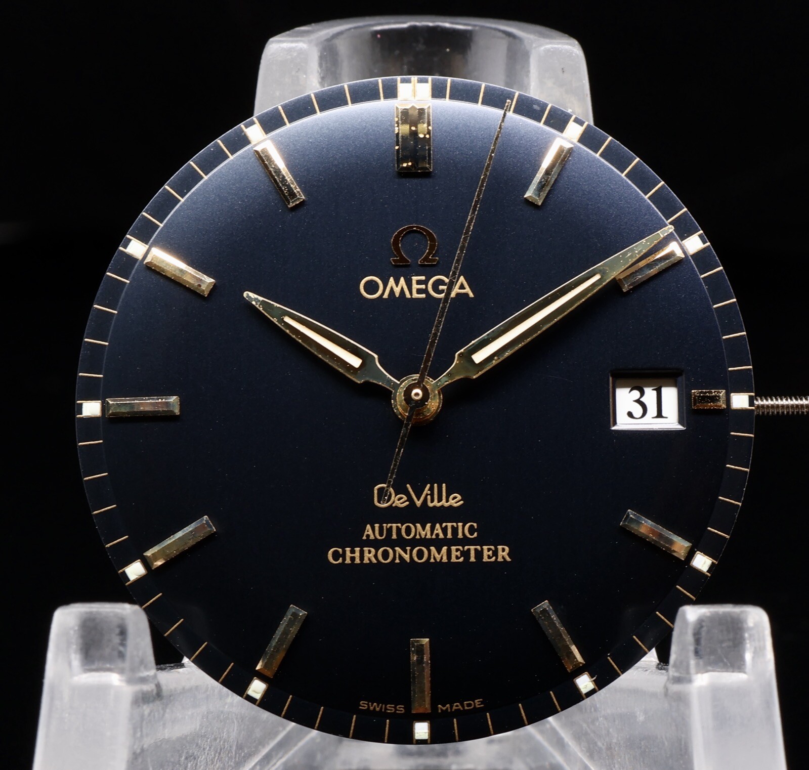 OMEGA De Ville Automatic Chronometer Black 18k Dial & Hands Ref 4131.80.00 #305