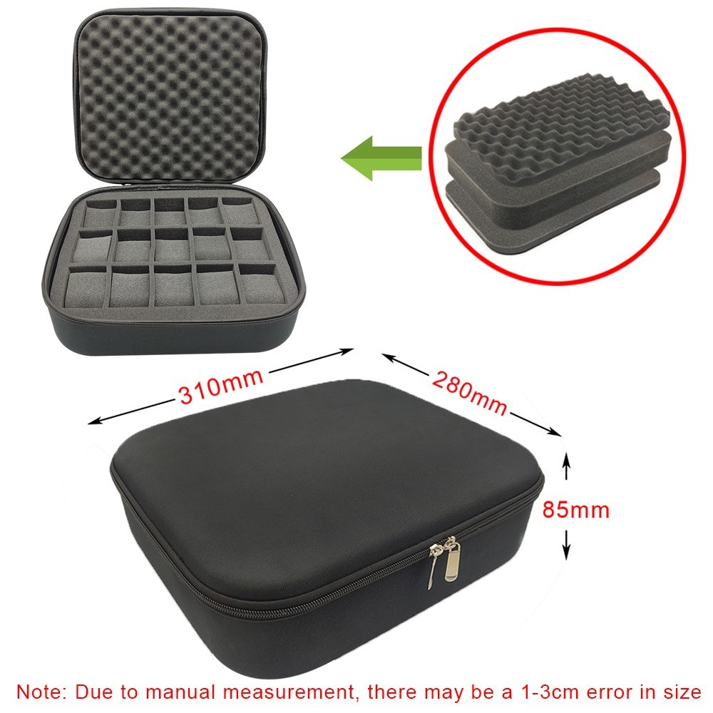 Watches Case Jewelry Storage Bag 15Slots Waterproof Travel Wristwatch Boxes Men